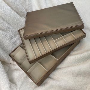 Stackable Jewelry Box -Gold